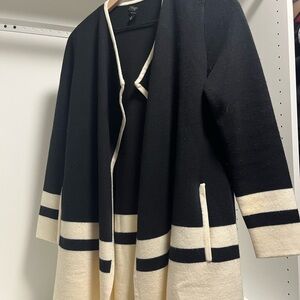 Talbots Petite Open-Front Long Cardigan